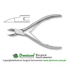 Nail Cutter Straight - Narrow Blade Stainless Steel, 13 cm - 5"